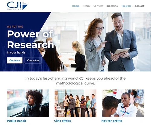 Market research consulting website
