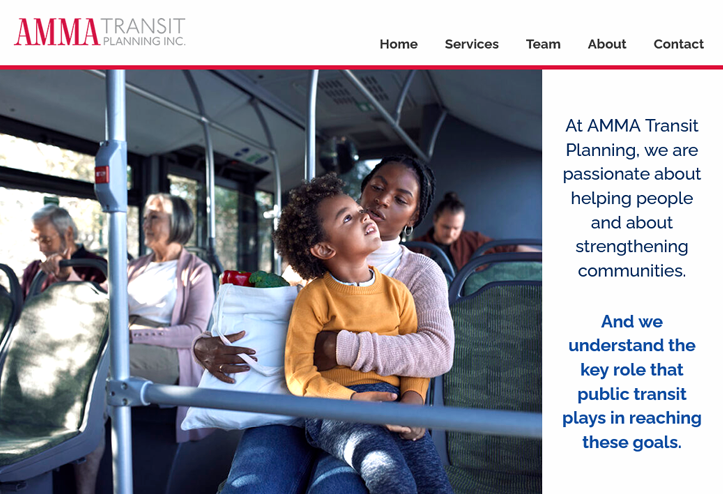 Transit planning consultancy website
